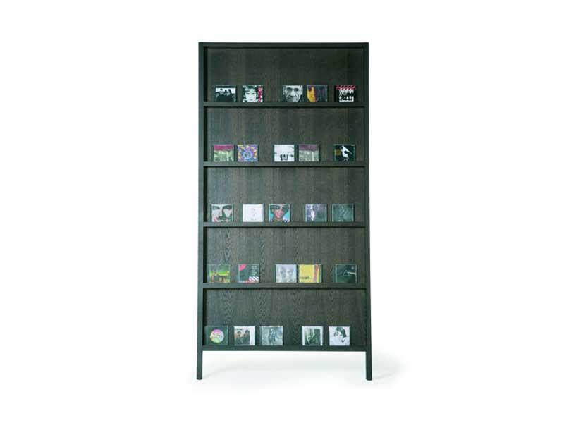 Wall-mounted wooden bookcase | Oblique by Moooi