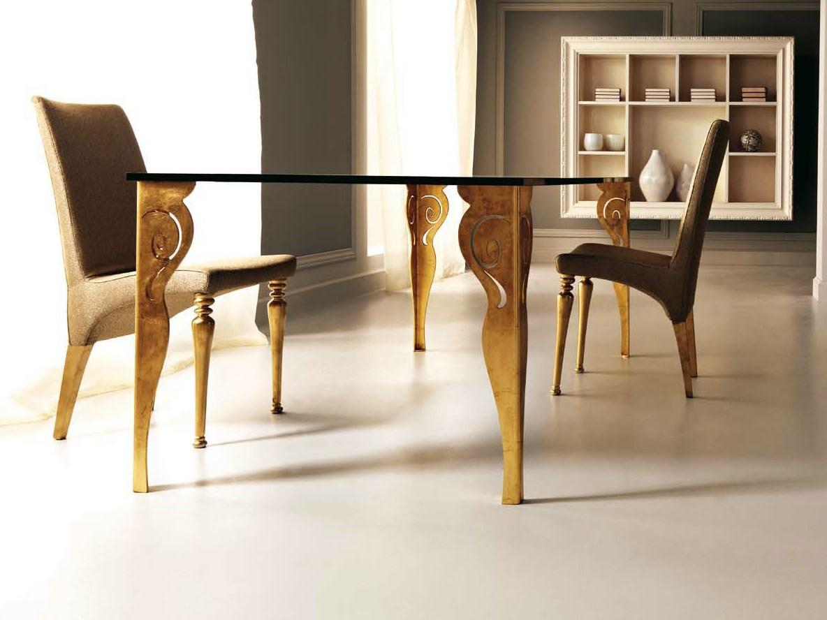 Extending oak dining table | Kaleido by Corte Zari