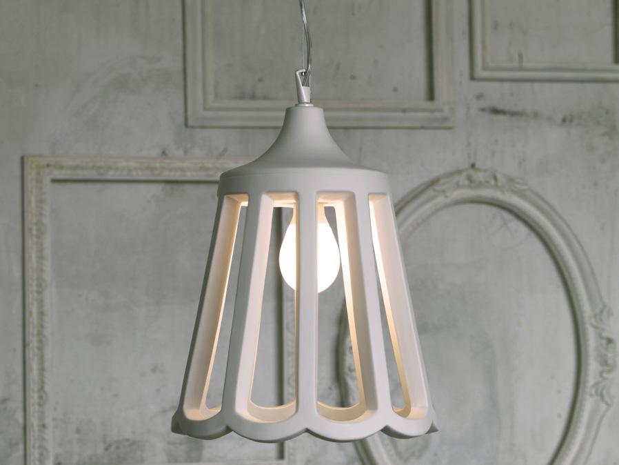 Direct light ceramic pendant lamp | Le Pupette by Karman
