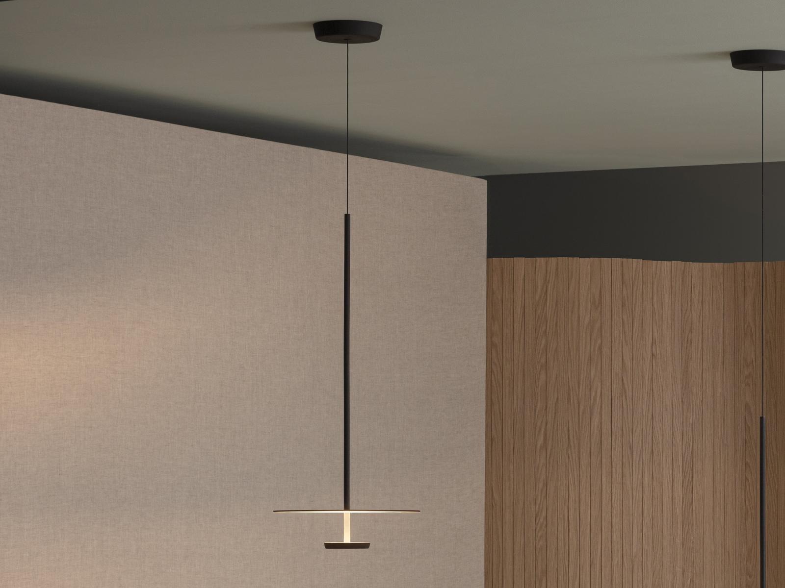 LED metal pendant lamp | Flat 5935 by Vibia