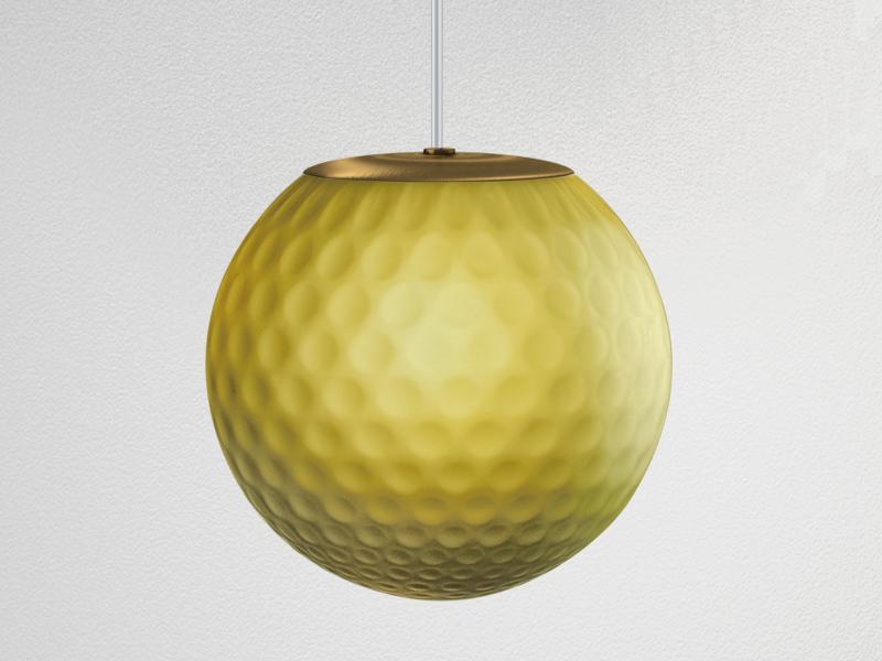 LED blown glass pendant lamp | Evy by Panzeri