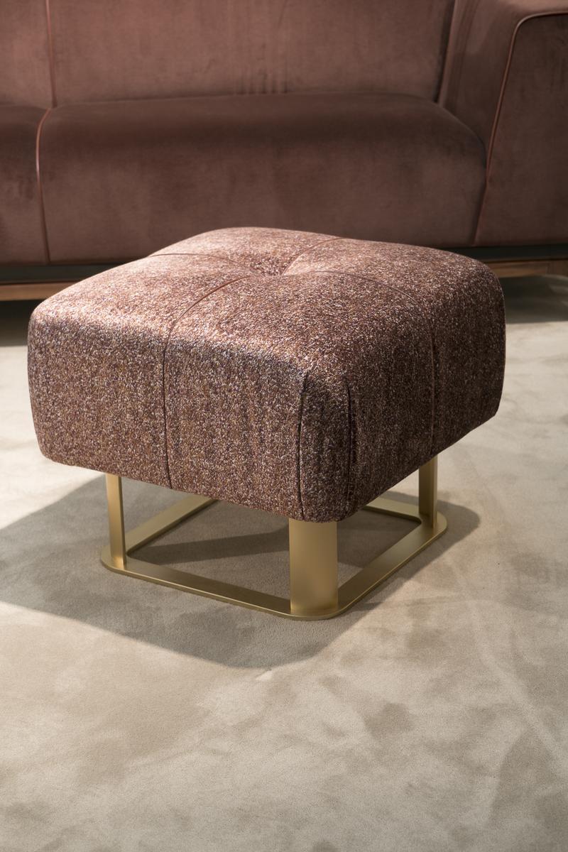 Square velvet pouf | Belle by Bruno Zampa
