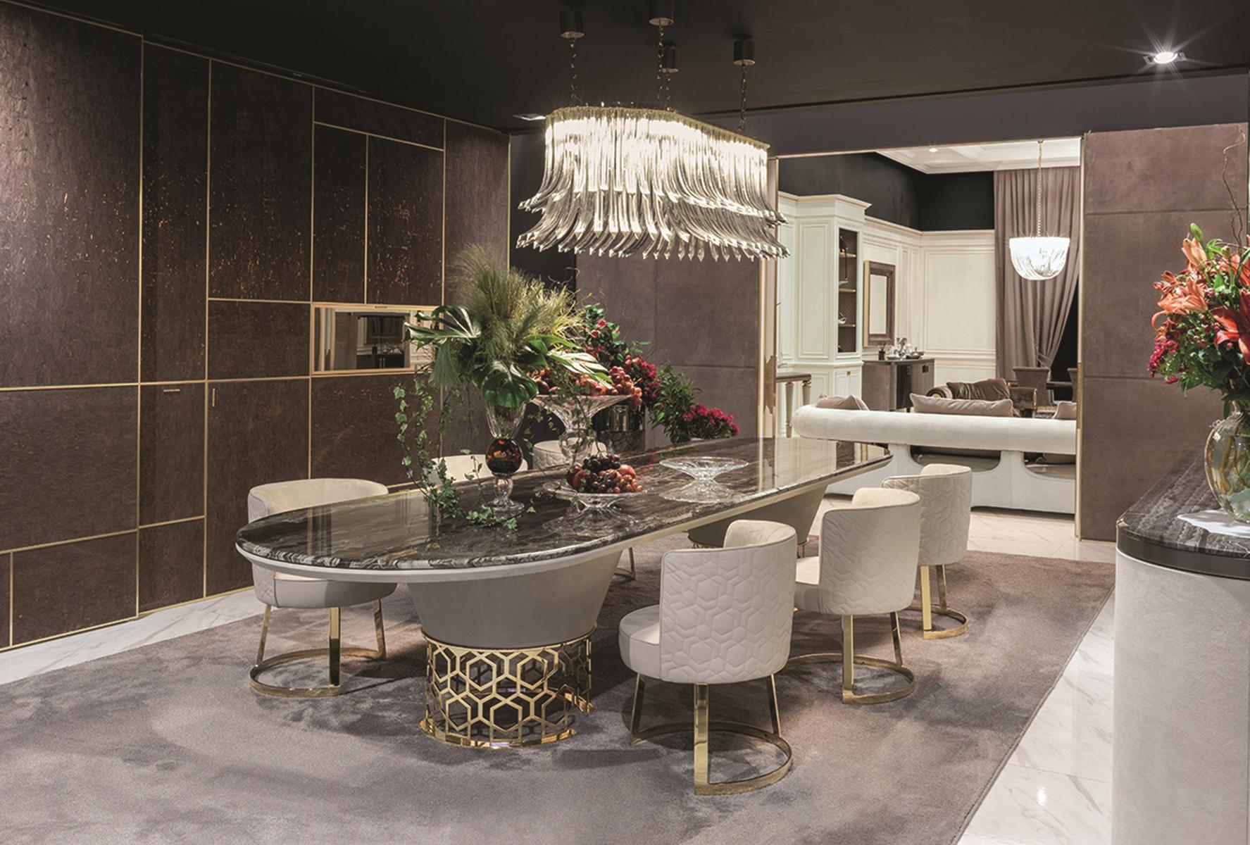 Oval metal table | Clairmont by Longhi