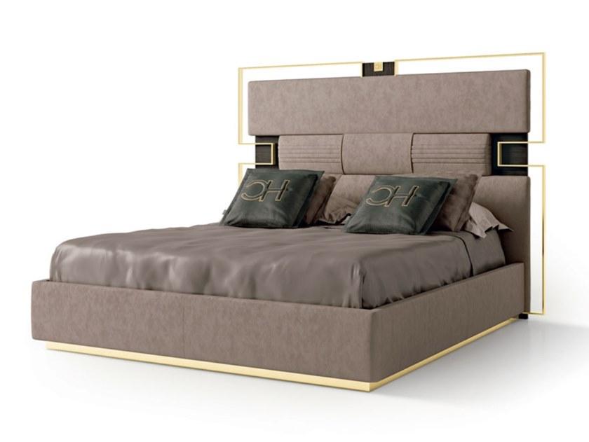 Fabric king size bed with upholstered headboard | 7989 by Carpanese home