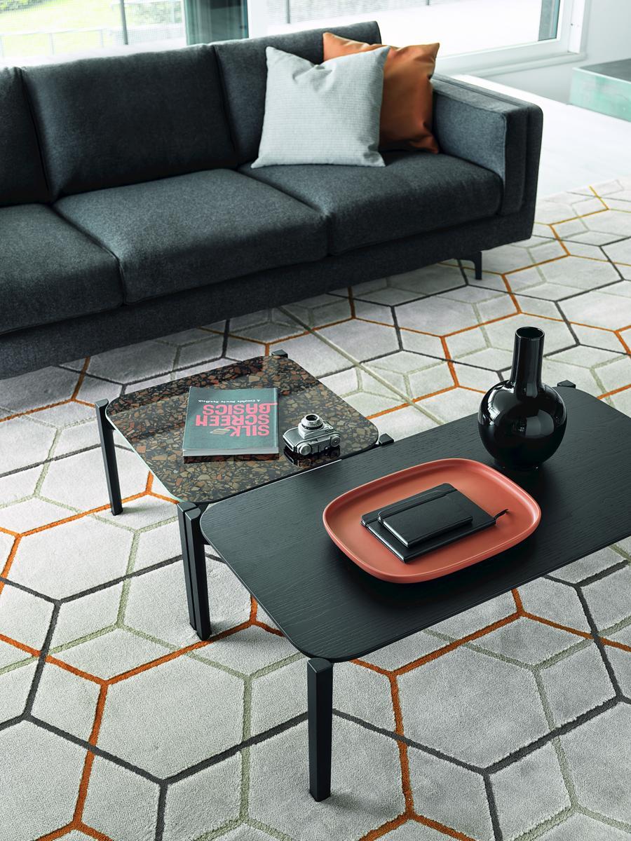 Square ceramic coffee table | Palette by Calligaris