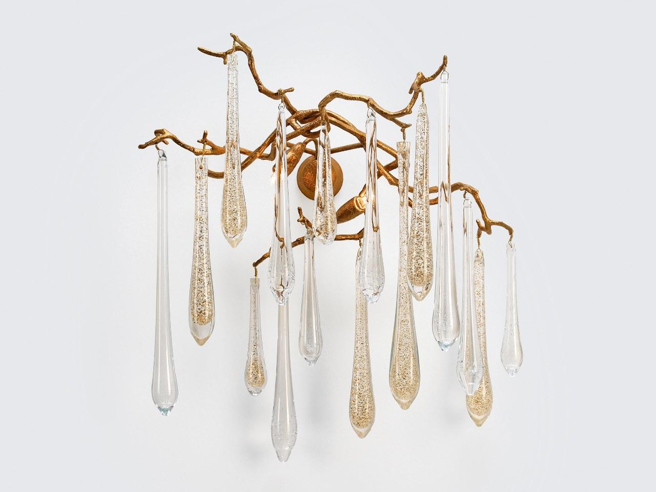 Handmade bronze wall lamp | Aqua Ap1414/2 by Serip