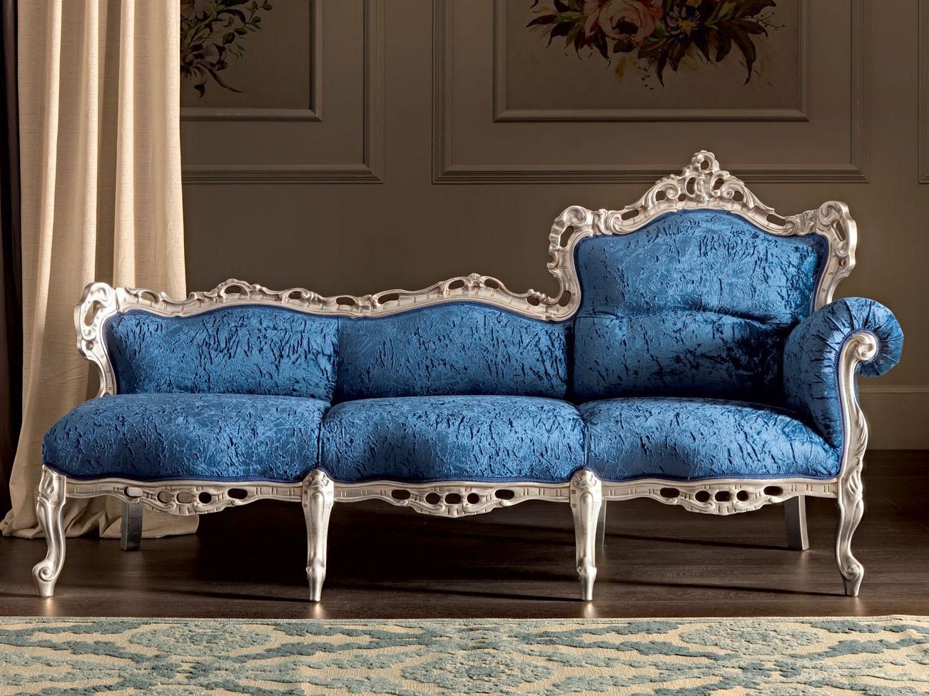 Upholstered fabric day bed | 11422 by Modenese Gastone