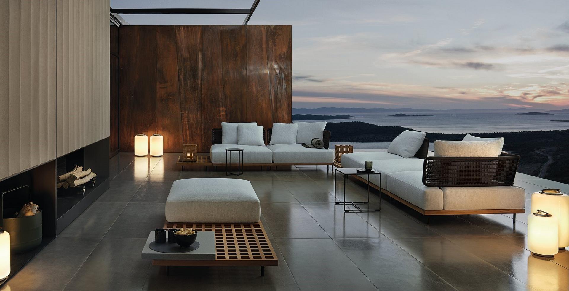 Outdoor sofa | Quadrado by Minotti
