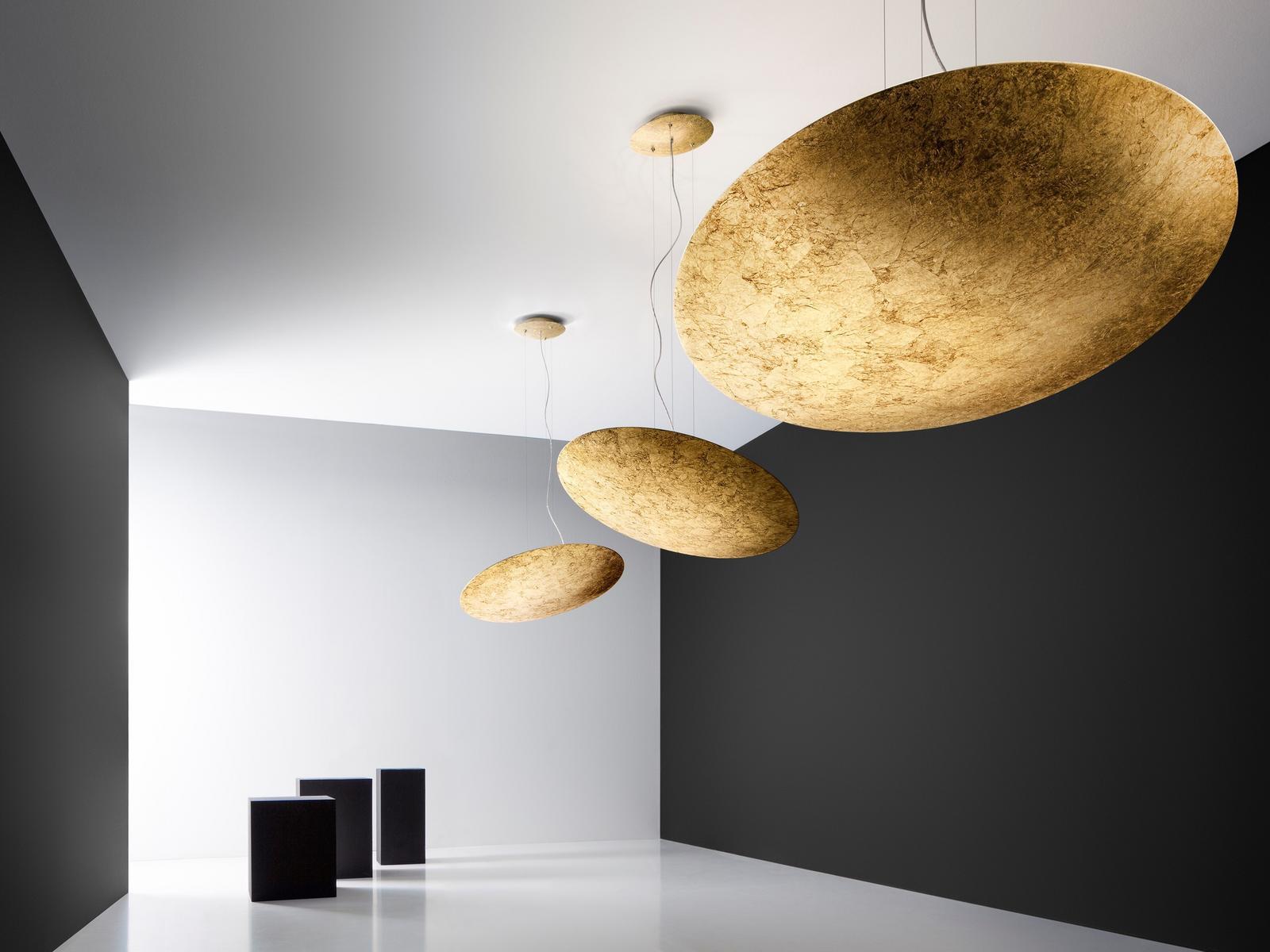 LED indirect light pendant lamp | Gong by Panzeri