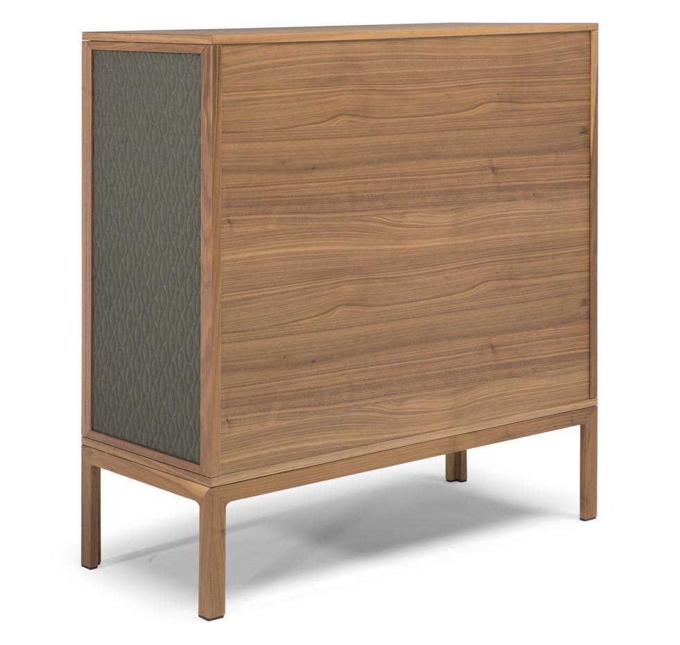 Solid wood highboard with sliding doors | Crate by Natuzzi Italia