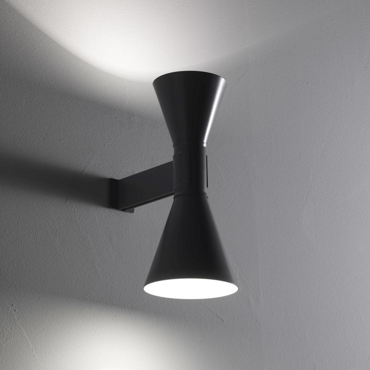 Direct-indirect light aluminium wall light | Applique De Marseille by Nemo