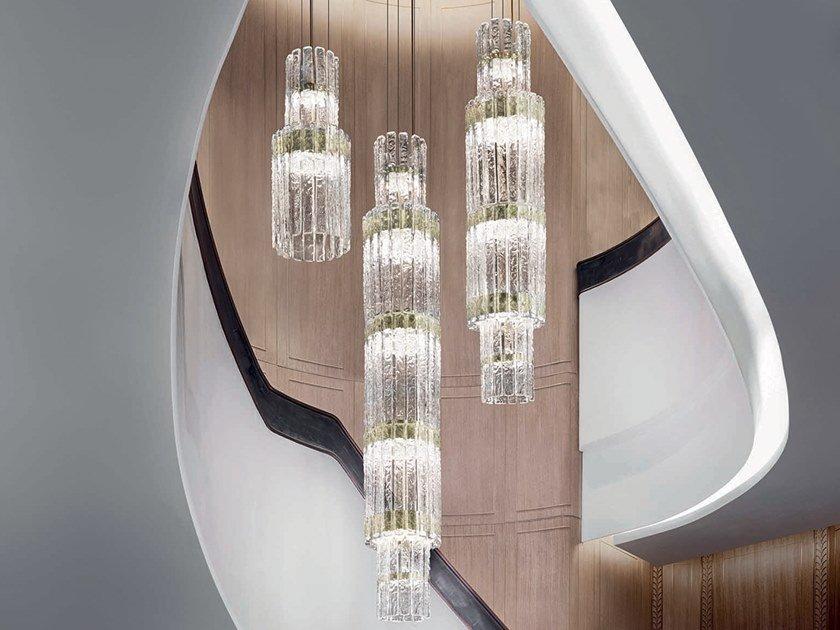 LED glass pendant lamp | Vegas S Vrt90 by Masiero