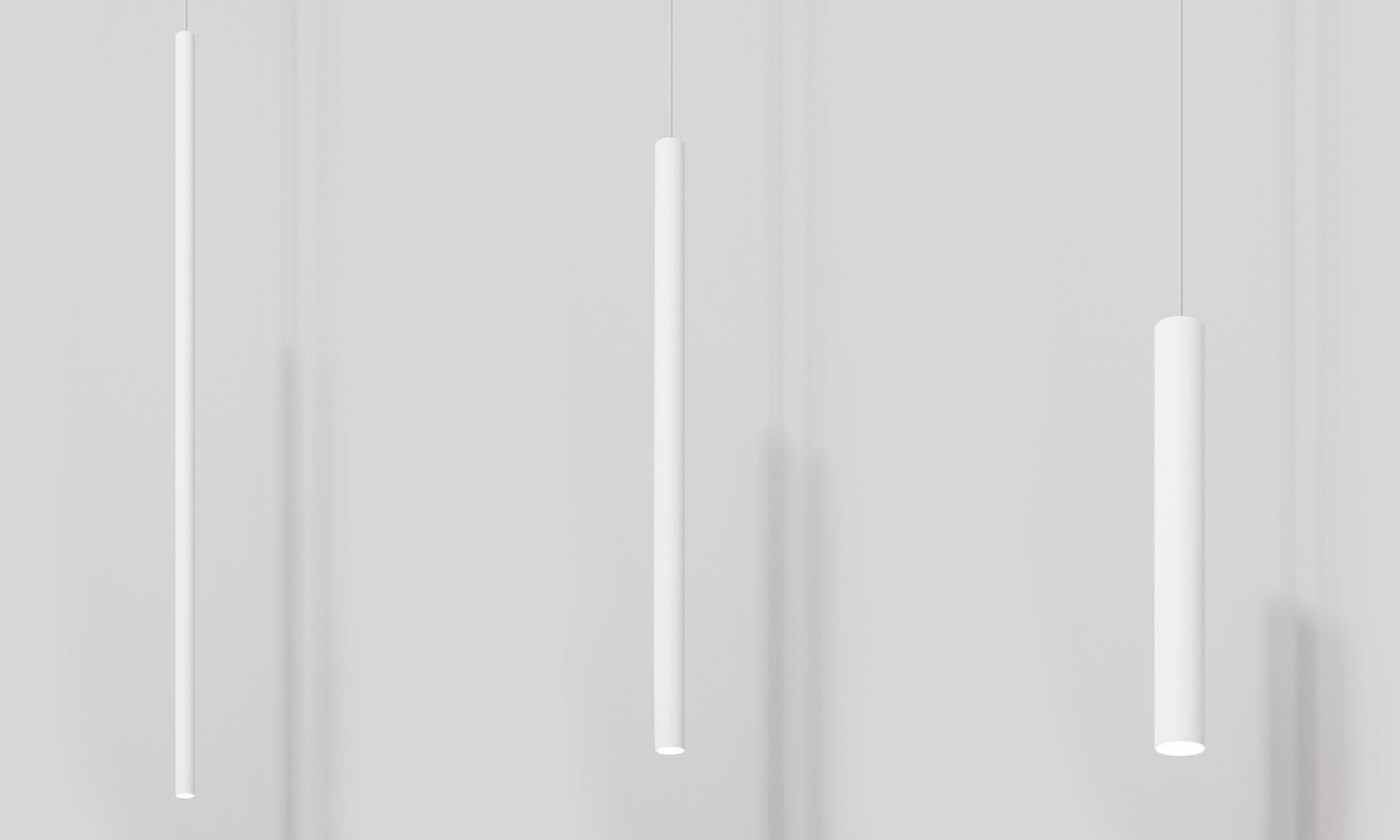 LED extruded aluminium pendant lamp | To Be by Panzeri