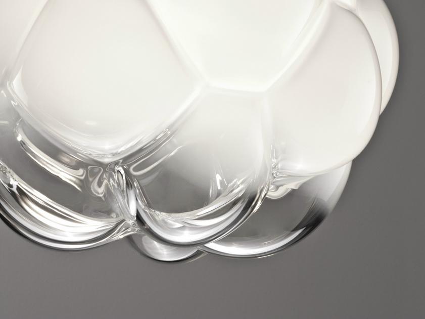 Glass ceiling light | Cloudy by Fabbian