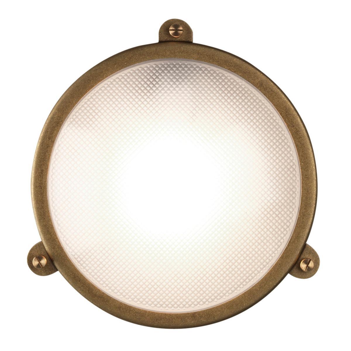 LED outdoor wall lamp in brass and glass | Malibù by Astro lighting