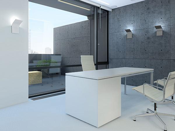 Indirect light aluminium wall light | App by Panzeri