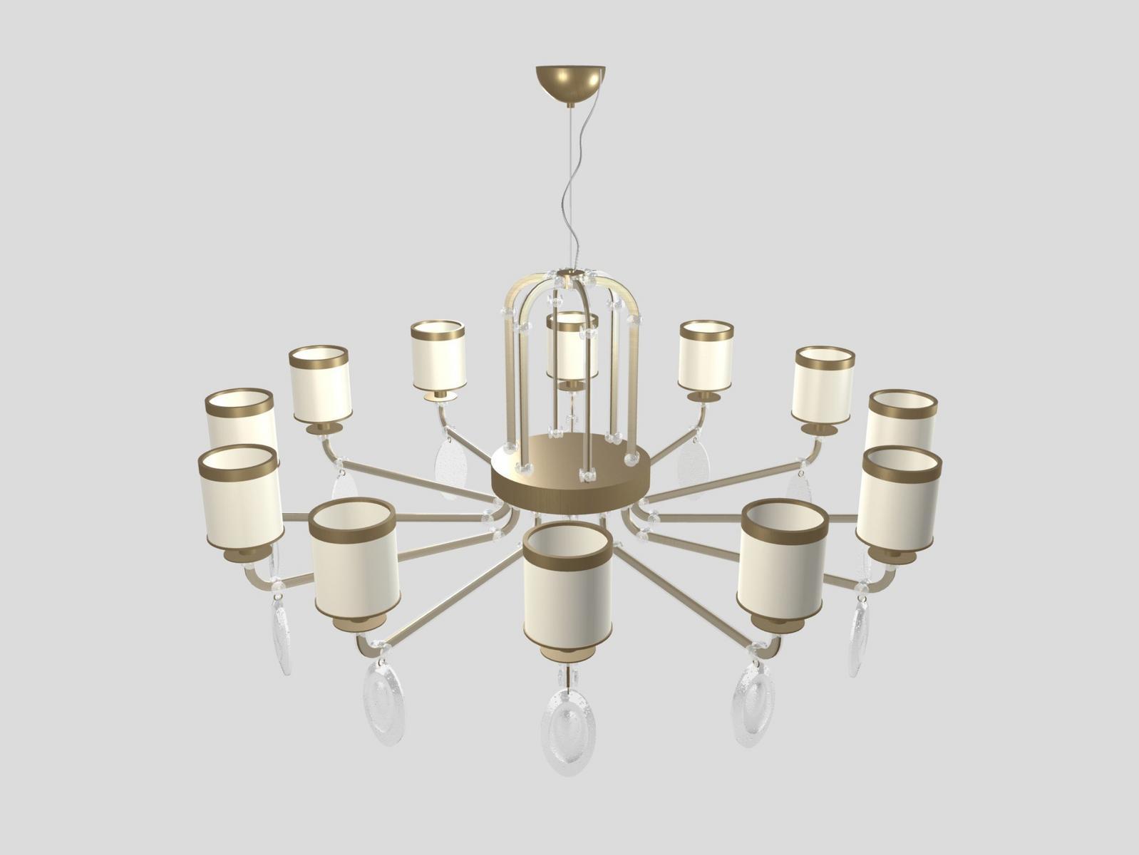 Metal chandelier | Olympya Rd 12 by Masiero