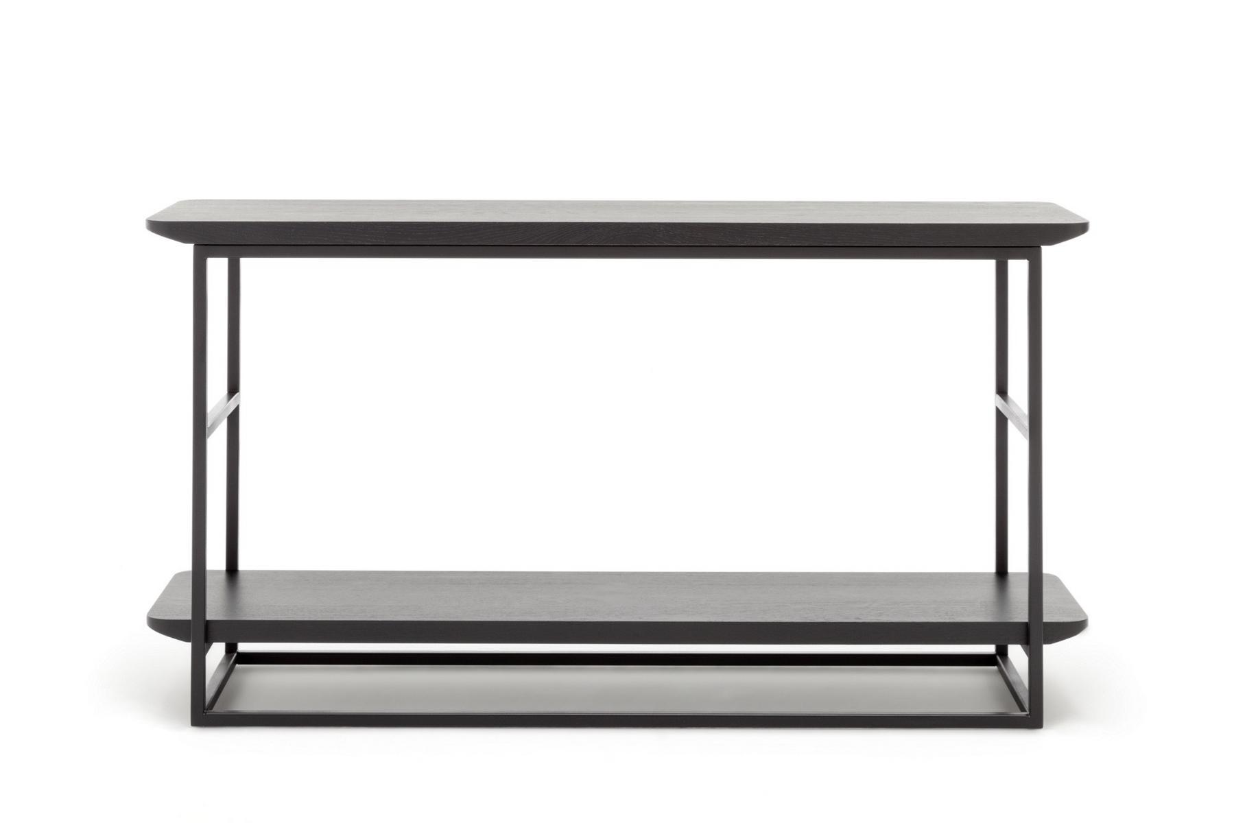 Rectangular wooden high side table | 987 by Rolf Benz