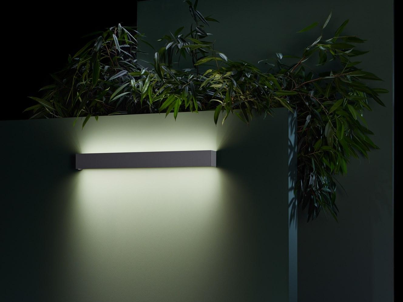 LED direct-indirect light aluminium outdoor wall lamp | Afrodita Infinite by Leds C4