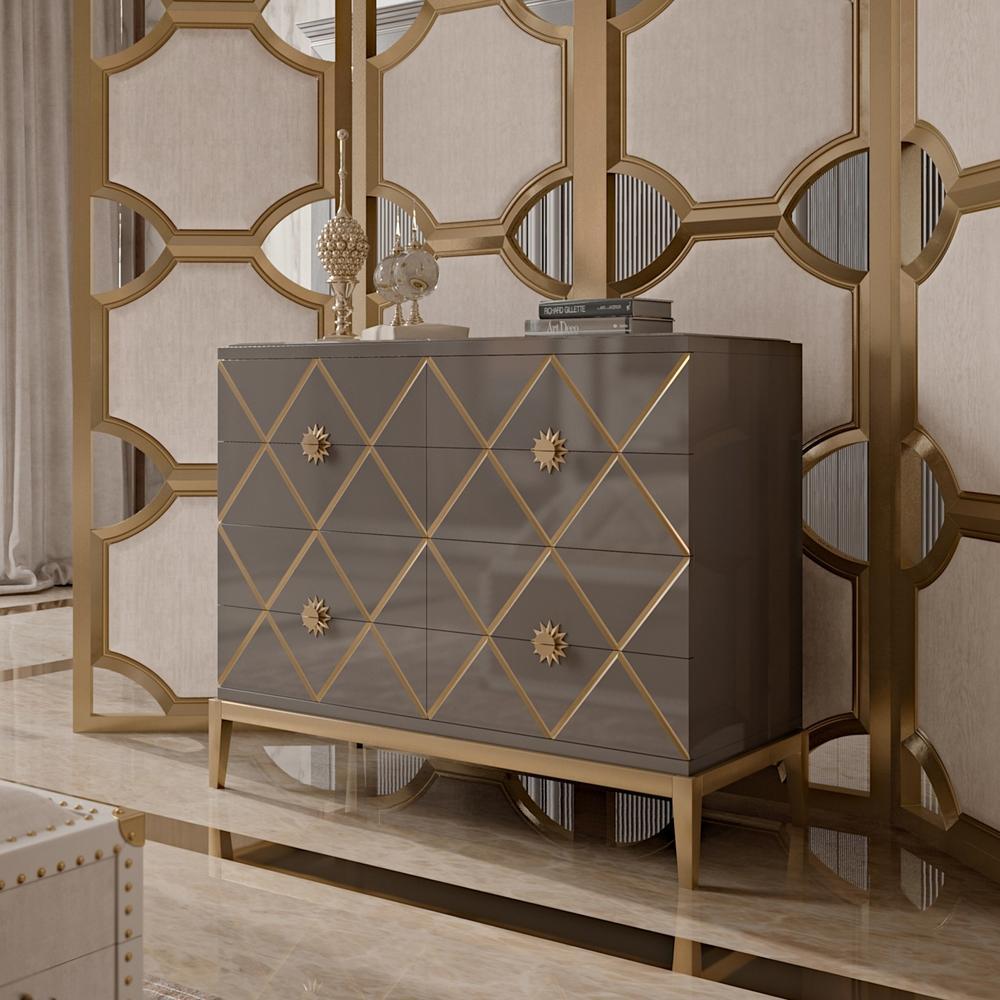 GATSBY Rectangular wood chest of drawers