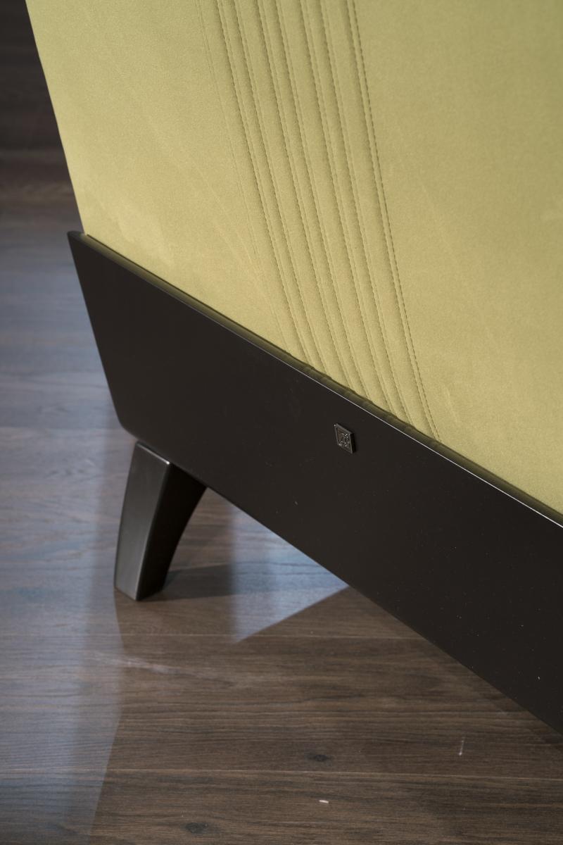 Fabric armchair with armrests | Ariel by Bruno Zampa