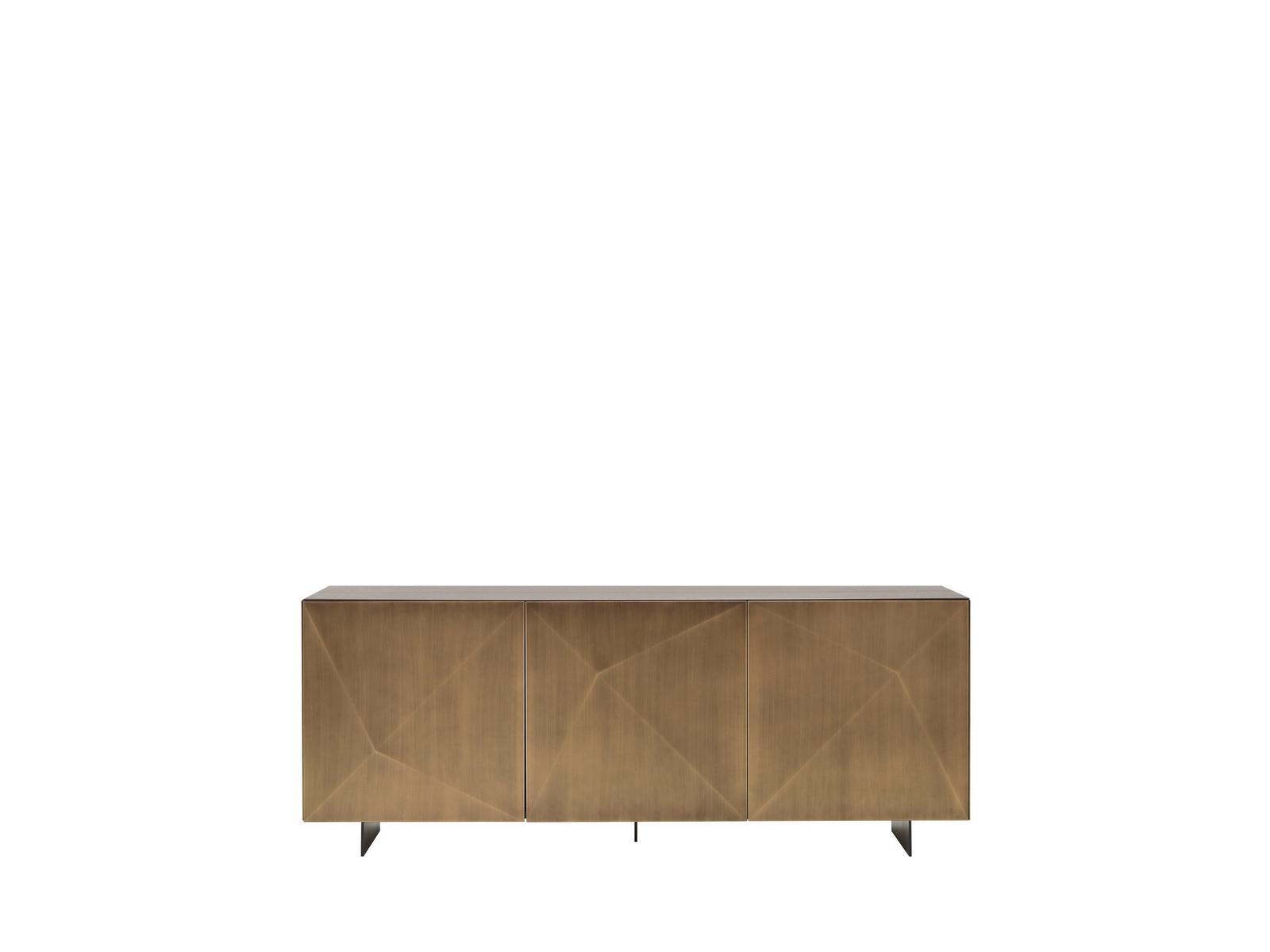 Steel and wood sideboard with doors | Cubric by Riflessi
