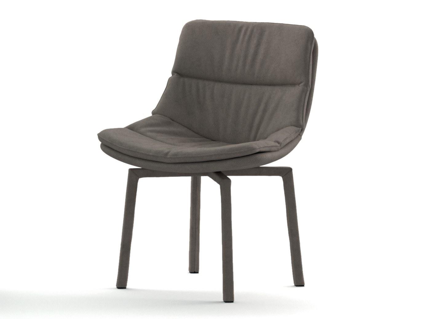 Swivel leather chair | Siria by Ozzio Italia