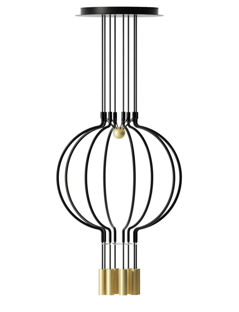 LED metal pendant lamp | Liaison Spliaix8 by Axolight