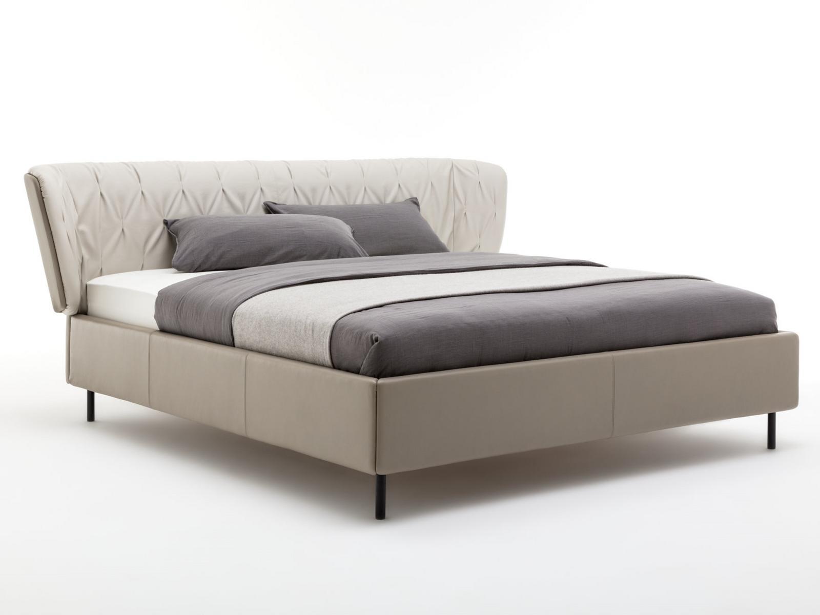 Leather double bed | 1600 Sono by Rolf Benz