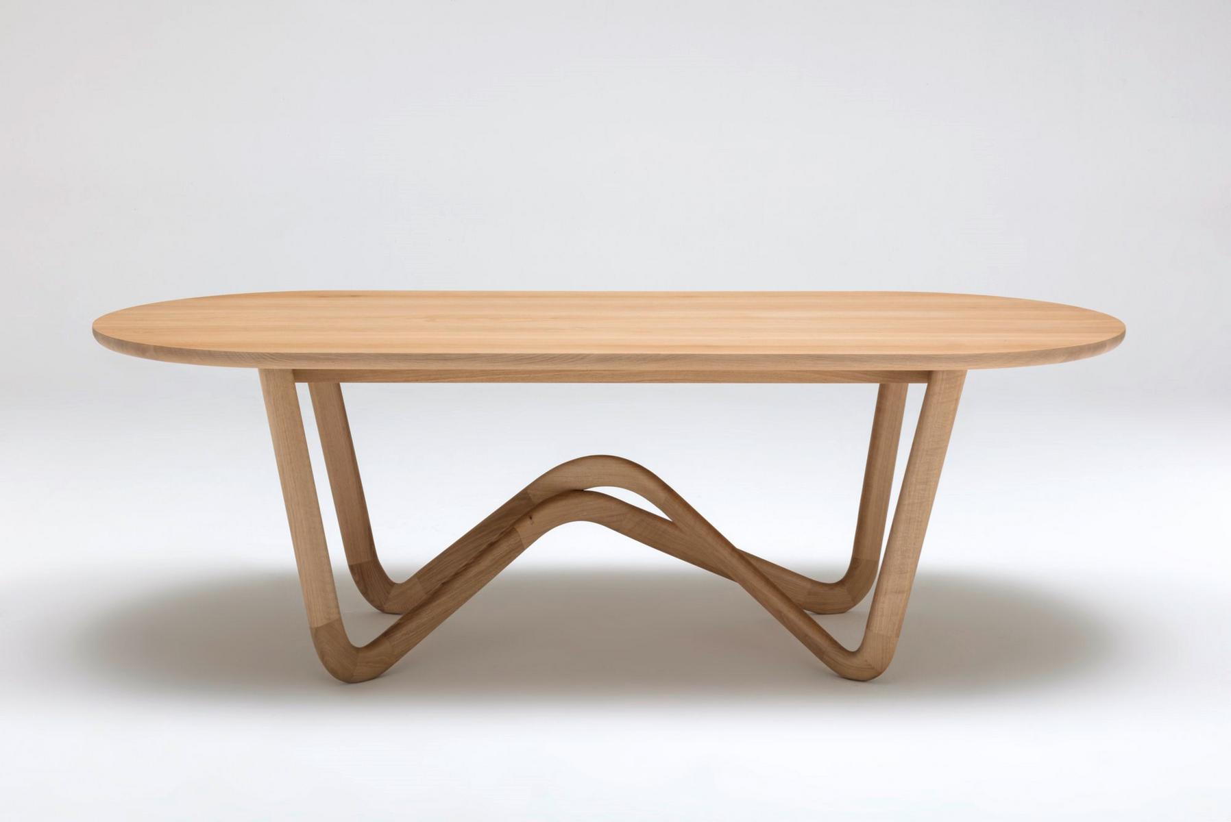 Solid wood table | 988 by Rolf Benz