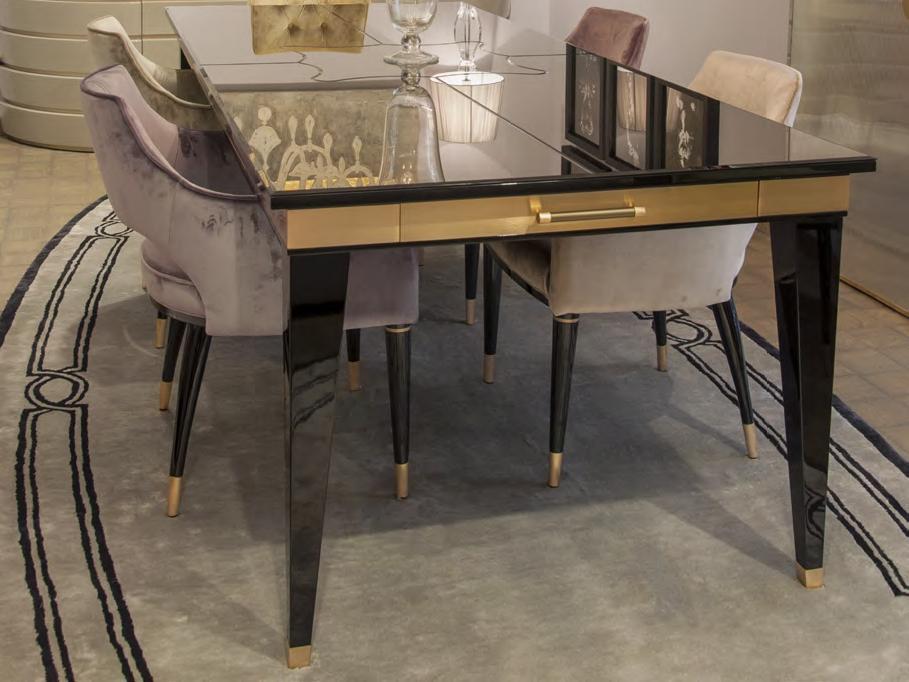 Wooden dining table with drawers | Muzio by Formitalia