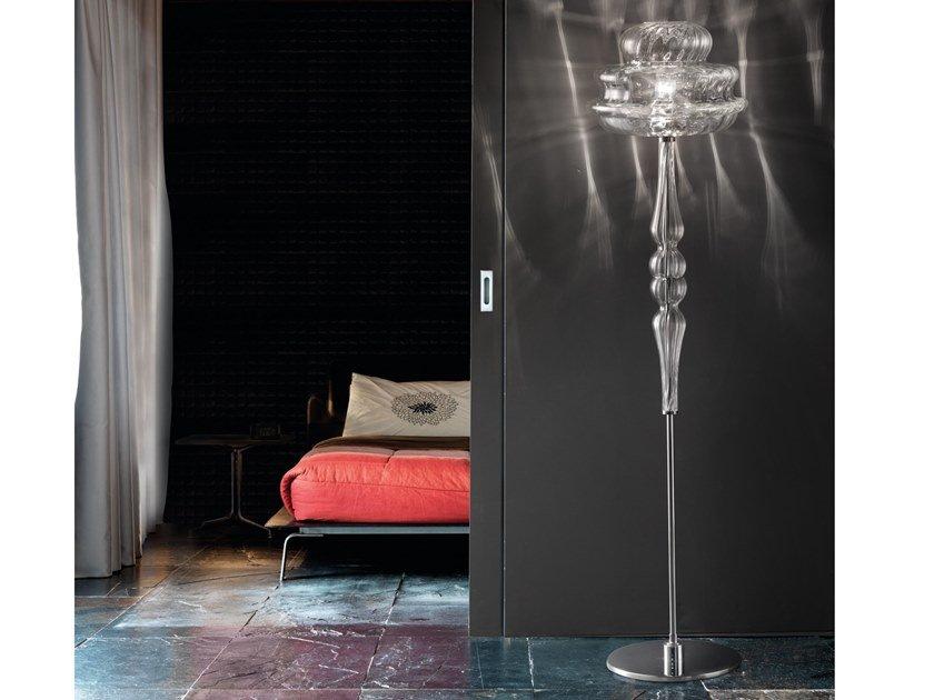 Crystal floor lamp | Novecento Pt by Vistosi