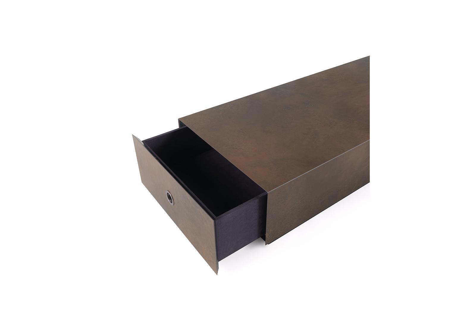 Low porcelain stoneware coffee table with storage space | Flair_2 by Gianfranco Ferre Home