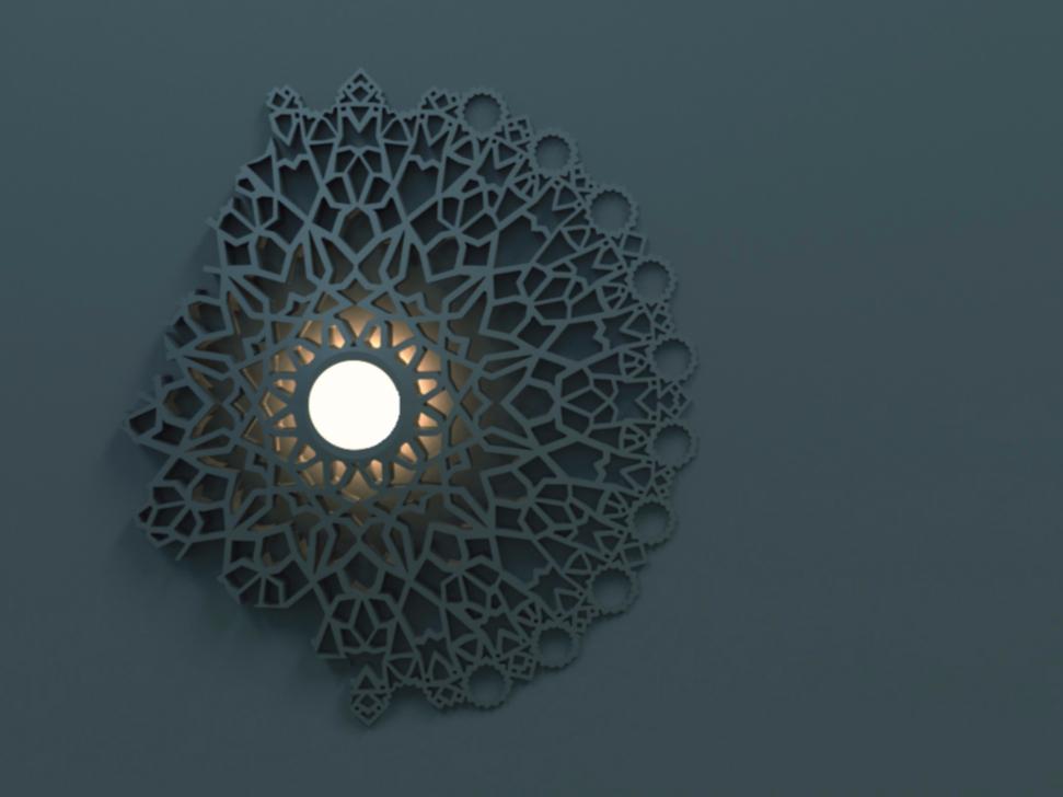LED direct light cultured marble wall lamp | Notredame by Karman