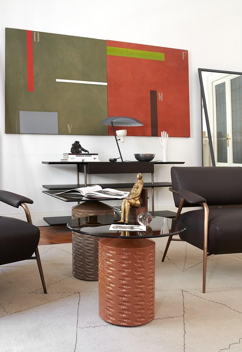 Square garden side table | Hishi by Potocco