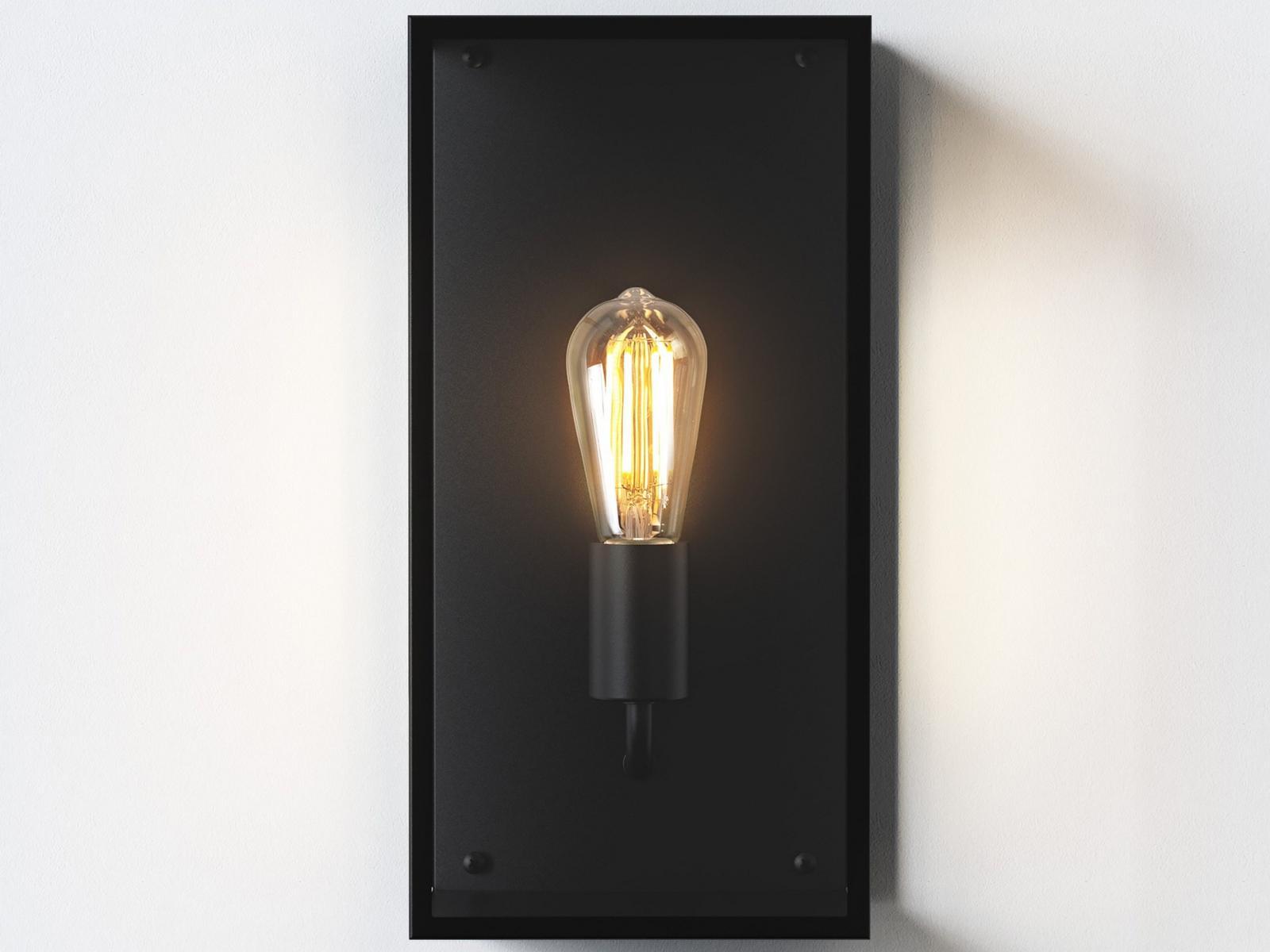 LED Glass and Stainless Steel Outdoor wall Lamp | Messina 200 by Astro lighting