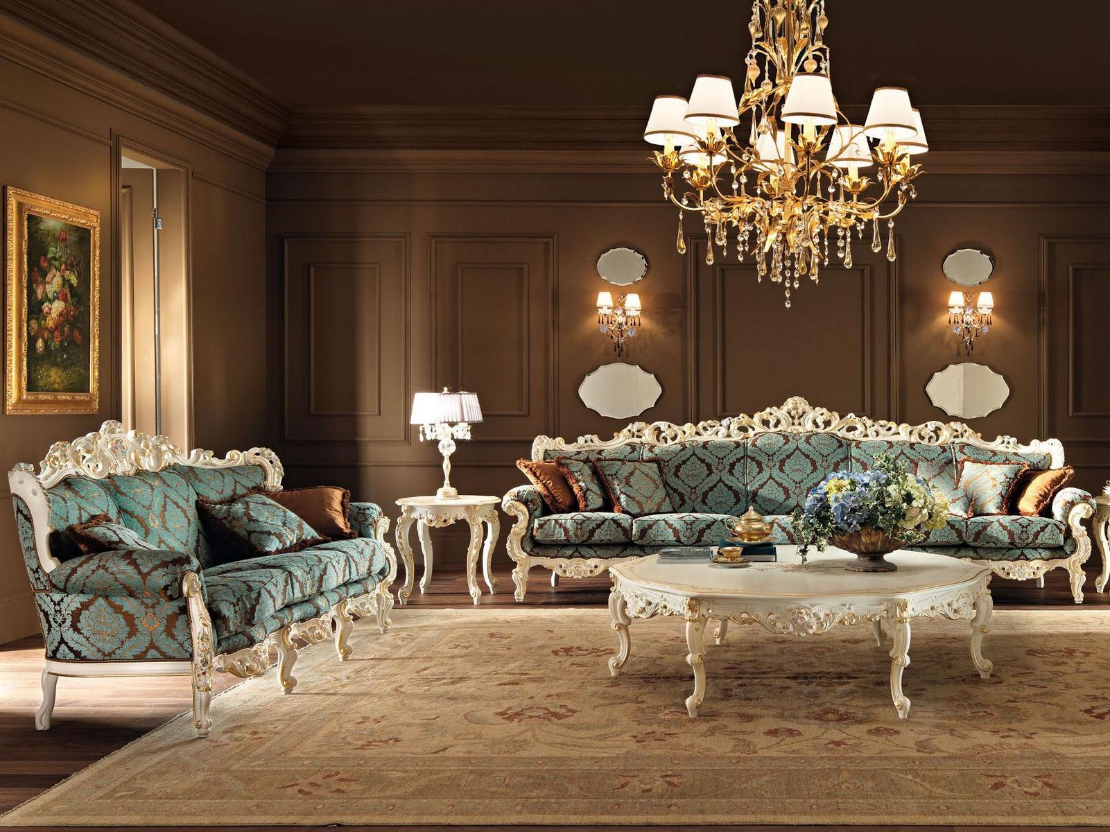 Low round solid wood coffee table | 11611 by Modenese Gastone