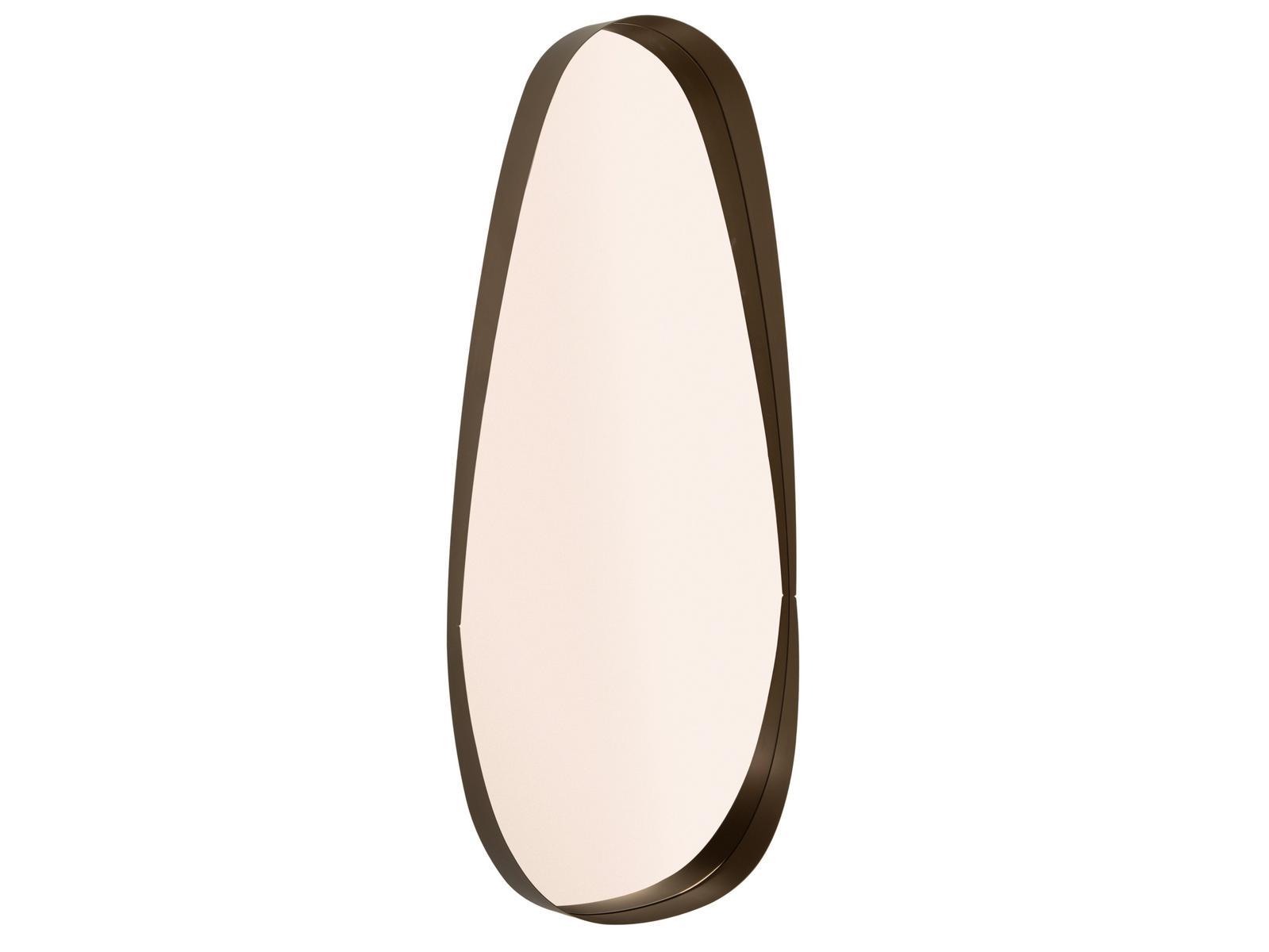 Oval wall mirror with painted steel frame | Vogue by Tonin Casa