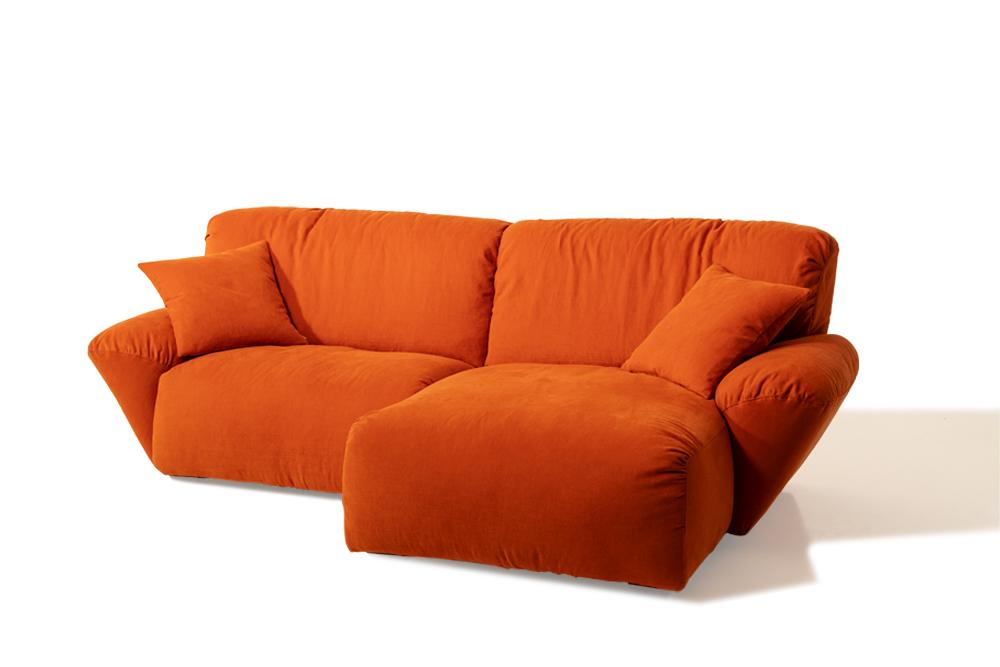 Sectional fabric sofa with chaise longue | Beluga by Mantellassi 1926