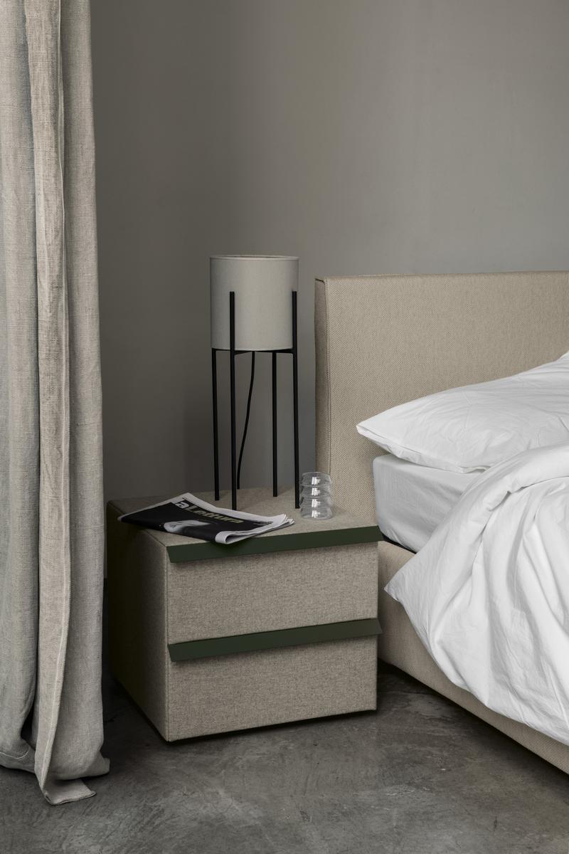 Wooden and fabric storage system | Oikos by Bolzan letti