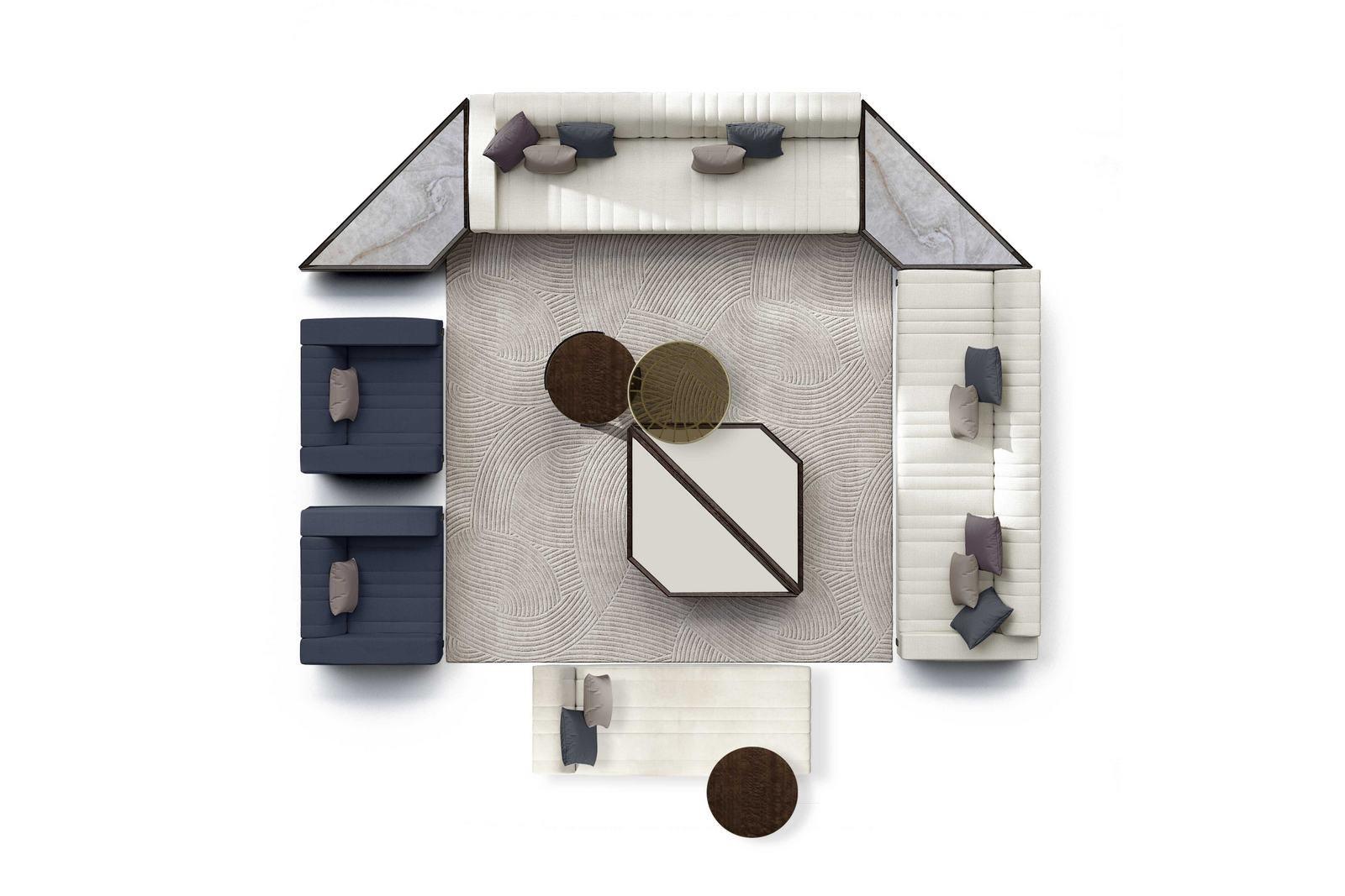 Corner sectional fabric sofa | Grand by Capital Collection