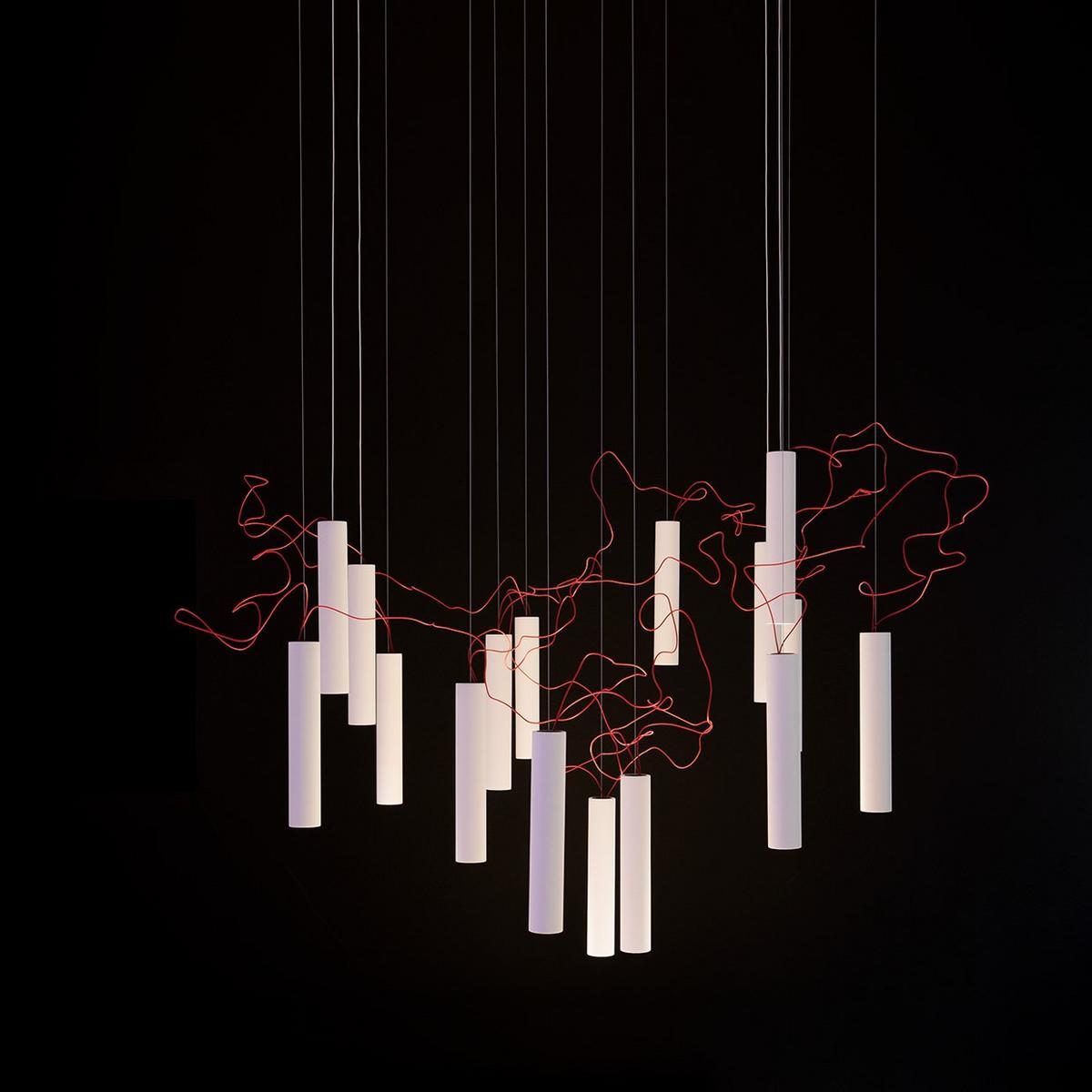 LED metal pendant lamp | Simbiosi by Davide Groppi