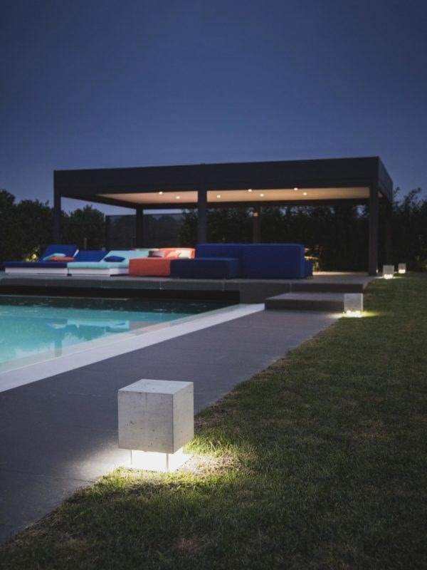 LED cement bollard light with speaker | Cemento by Olev