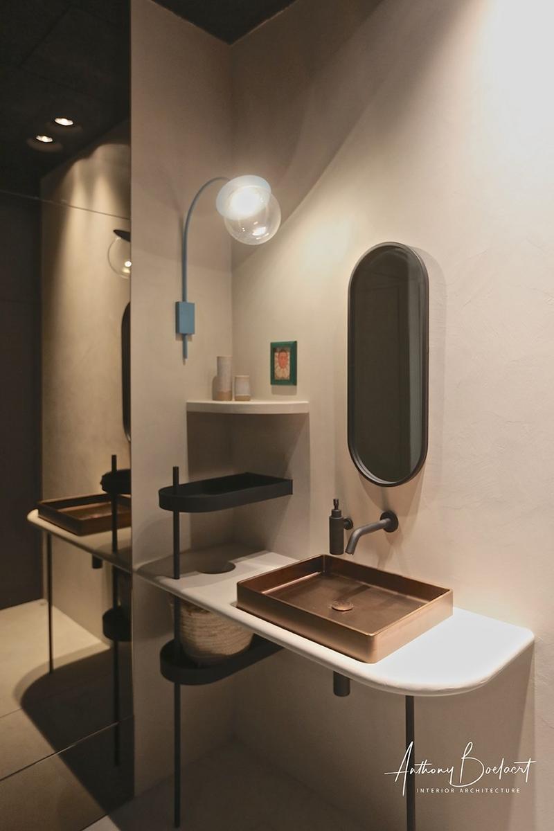 LED glass and aluminium wall lamp | Bangster by Dark