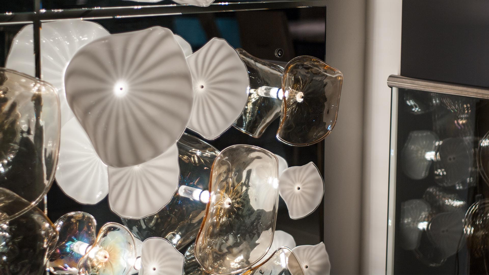 LED Murano glass wall lamp | Ninfee by Reflex