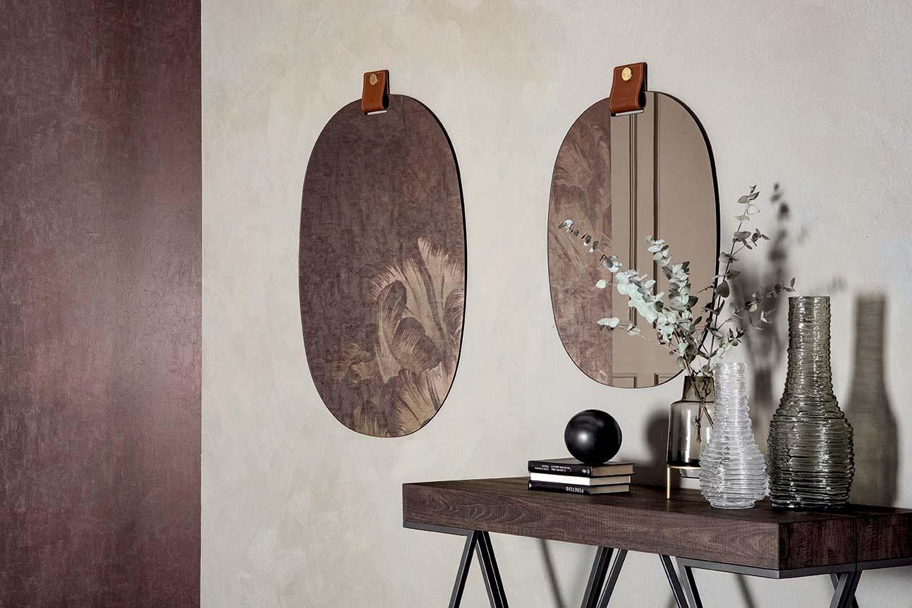 Oval wall-mounted mirror | Belty by Tonin Casa