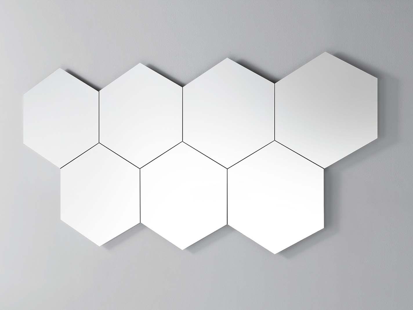 Wall-mounted mirror | Geometrika Esagonale by Pianca