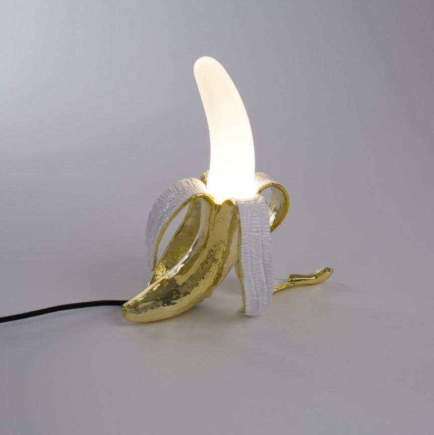 Glass and resin table lamp | Banana Lamp Louie by Seletti