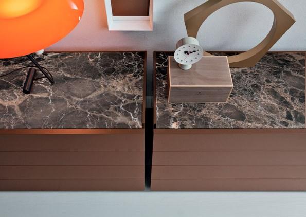 Wooden chest of drawers | 606 by Molteni