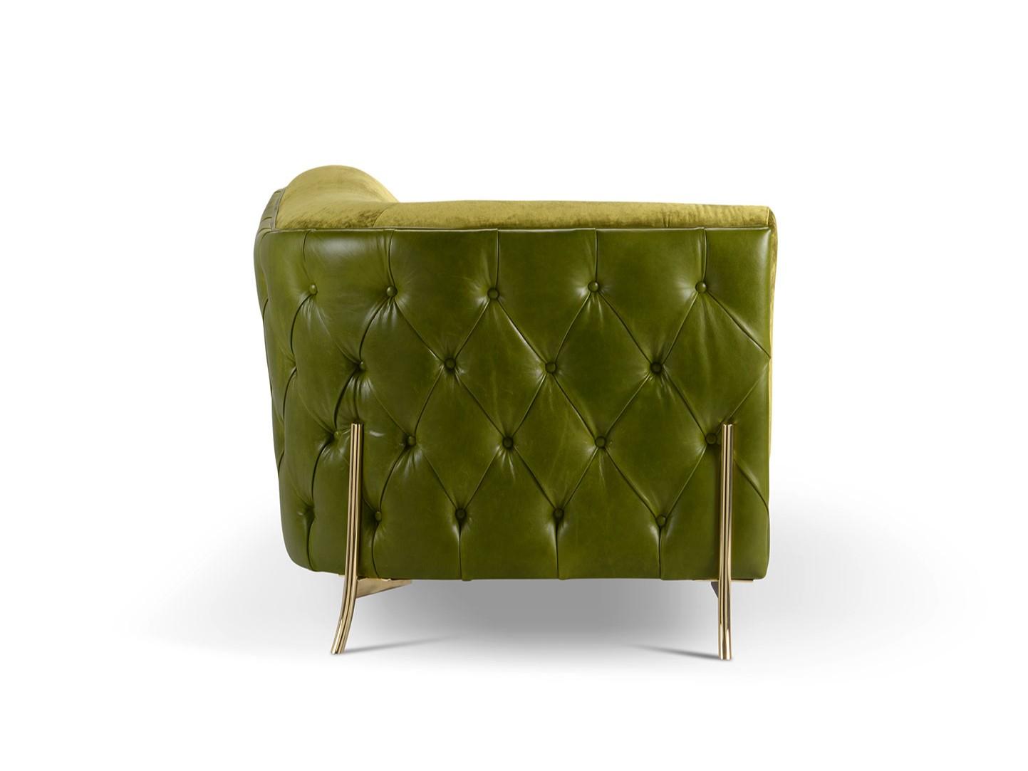 Tufted sofa bed with fire retardant padding | Nefele by Domingo salotti